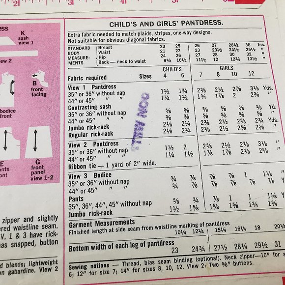 60s Simplicity Sewing Pattern 8221 Child’s Jumper - Picture 5 of 9